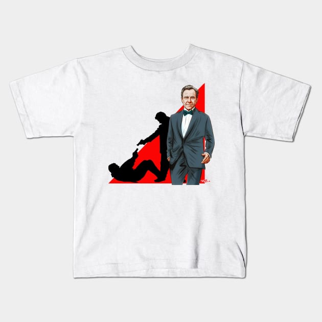 Harvey Keitel - An illustration by Paul Cemmick Kids T-Shirt by PLAYDIGITAL2020